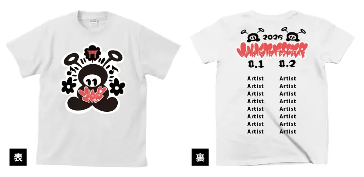 オフィシャルTシャツ Designed by SIMON:ホワイト