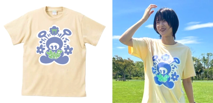 ▲Tシャツ:ベージュ